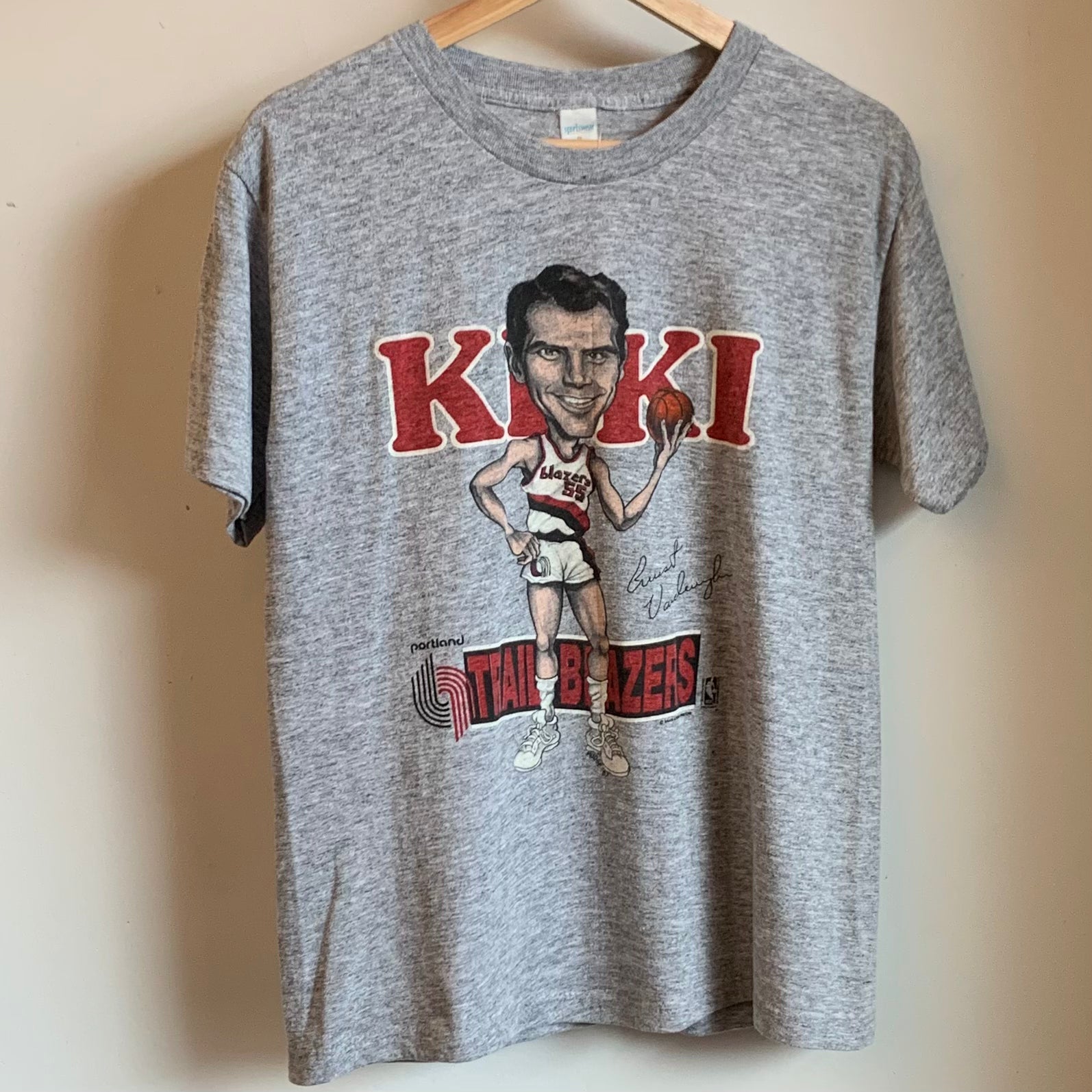 Vintage Kiki VanDeWeghe Portland Trail Blazers Shirt Salem