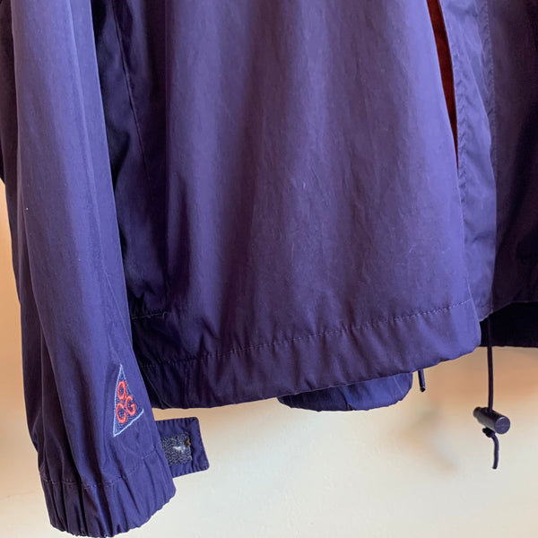 Vintage Purple Windbreaker Jacket M