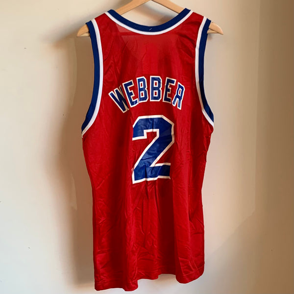Vintage Chris Webber Washington Bullets Jersey L