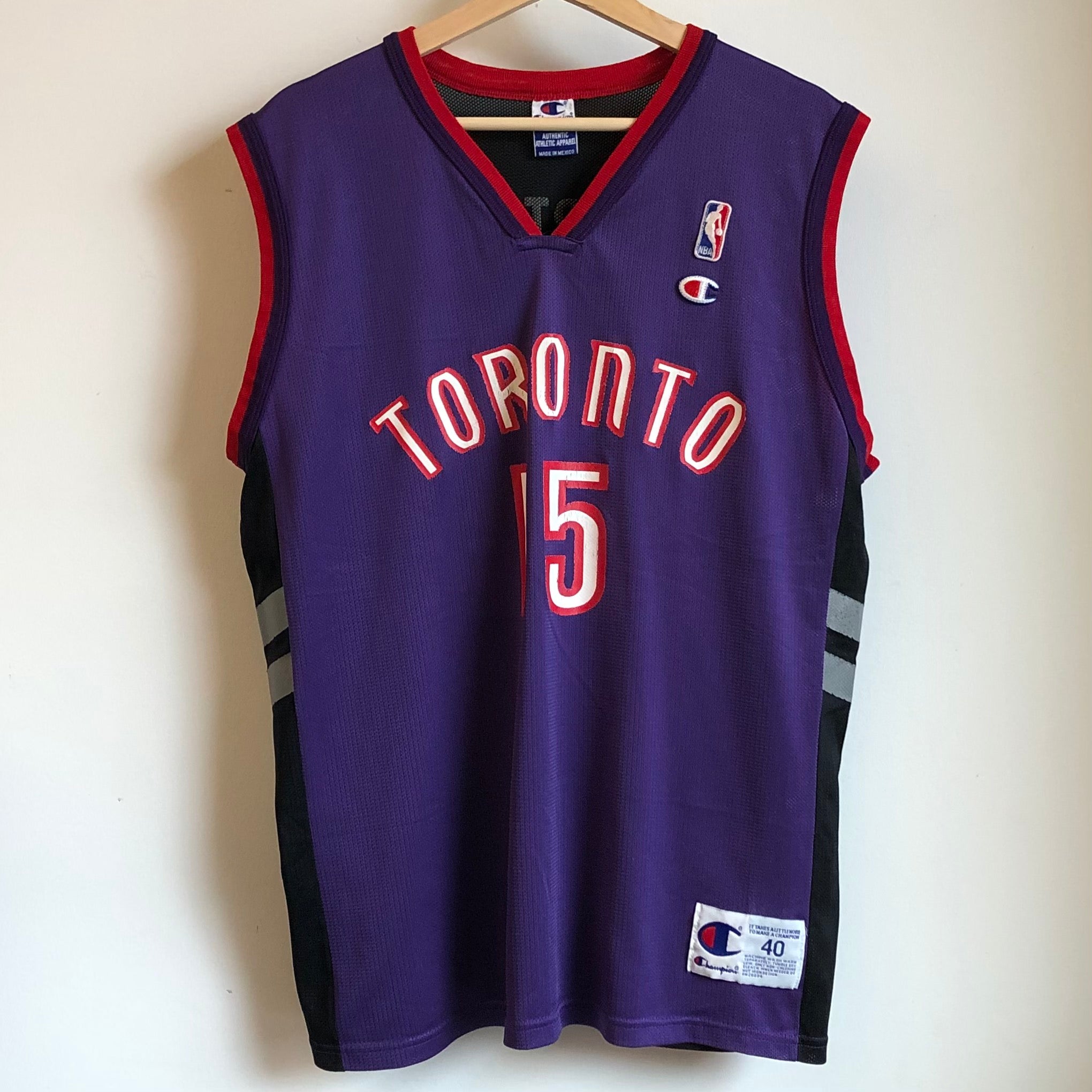 Vintage Champion Vince Carter Toronto Raptors Basketball Jersey