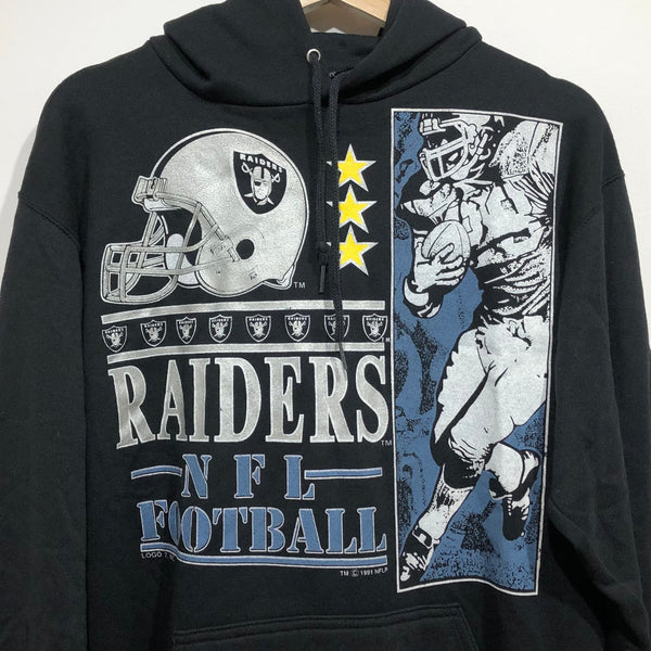 Vintage 80s LOS ANGELES RAIDERS NFL Logo 7 Sweater M