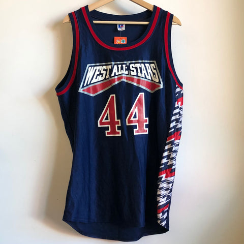 Vintage Russell Athletic West All Stars Basketball Jersey L