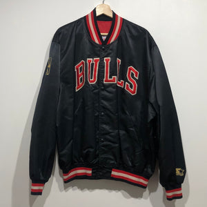 Vintage Chicago Bulls Starter Jacket Satin Gold Logo XL