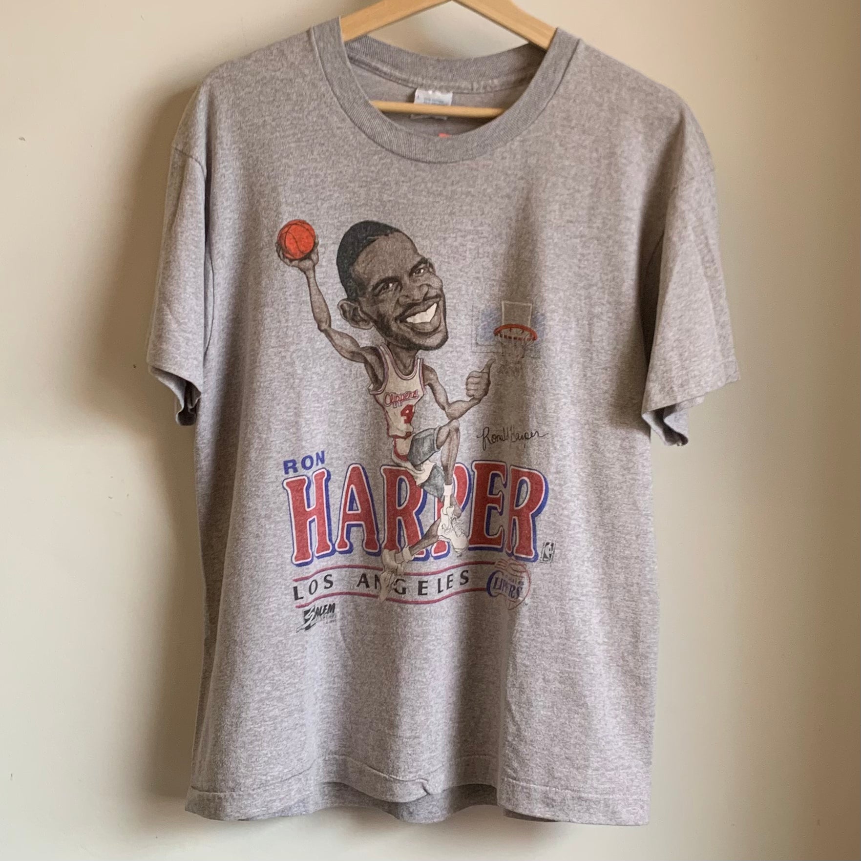 Vintage Ron Harper Los Angeles Clippers Shirt Salem Sportswear Caricat –  Laundry