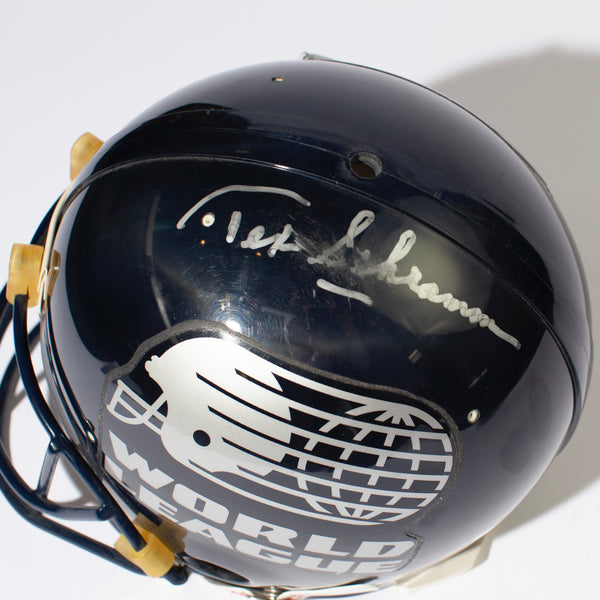 Tex Schramm World Football League Autographed Helmet