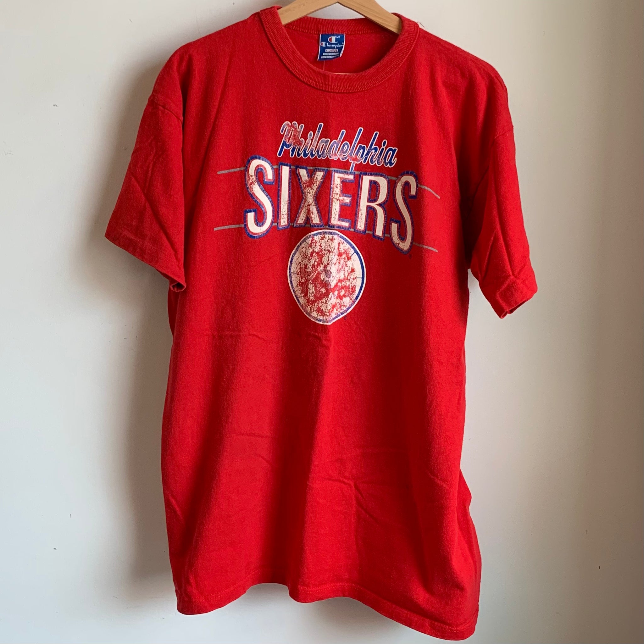 Vintage hot sale sixers shirt
