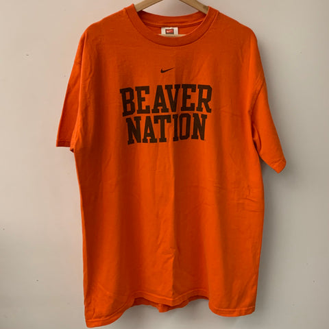 Nike Beaver Nation Orange Tee Shirt L