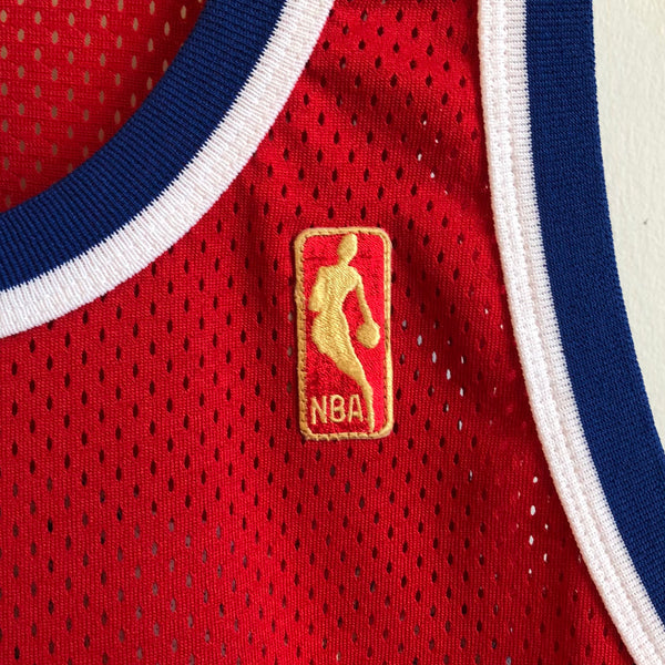 Vintage Chris Webber Washington Bullets Jersey Gold Logo XL
