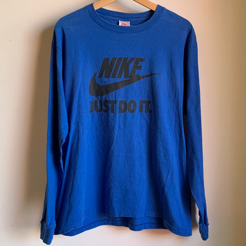Vintage Nike Grey Tag Shirt Just Do It L