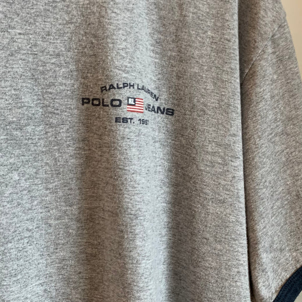 Polo Jeans Ralph Lauren Grey Ringer Shirt