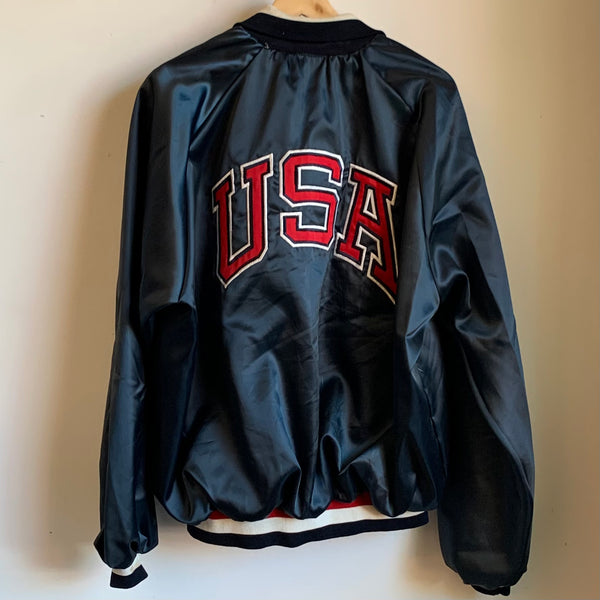 Vintage USA Olympic Jacket Satin Colorado Springs 2XL
