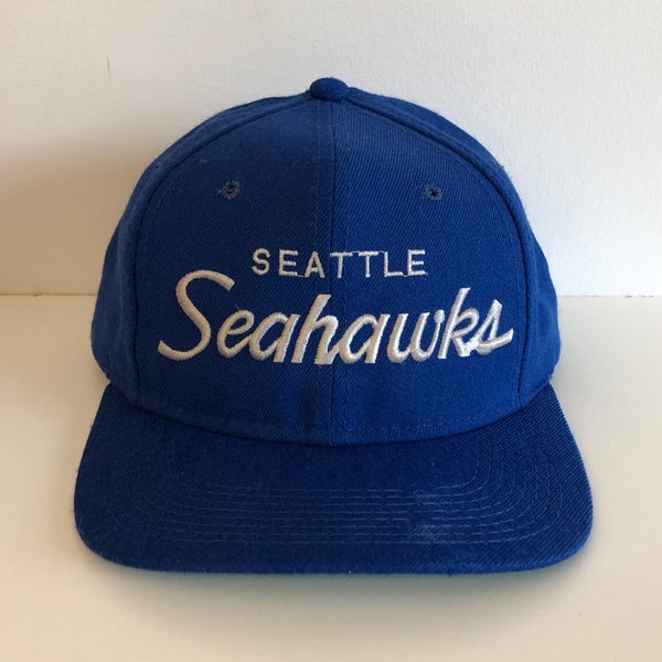 Vintage Seattle Seahawks Snapback Hat Sports Specialties Script Wool