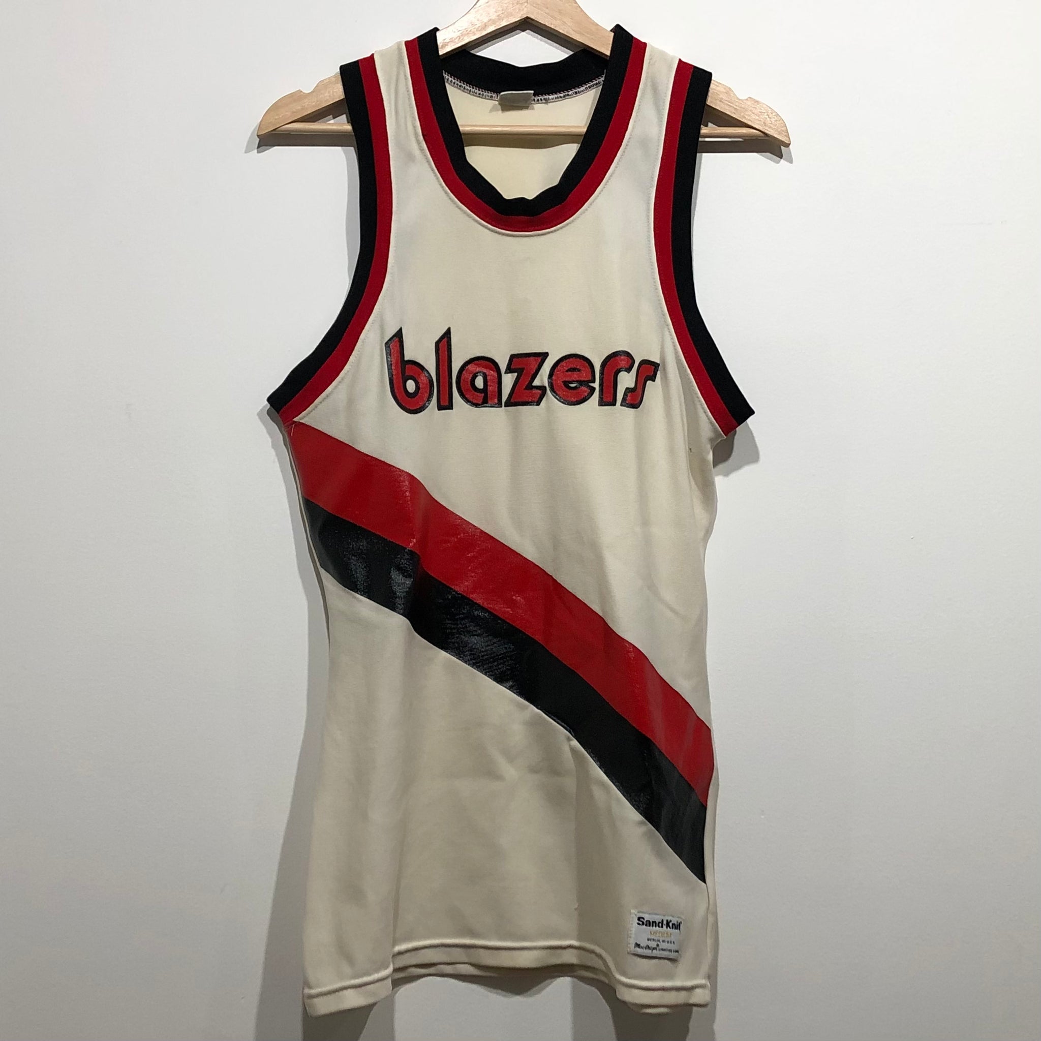 Vintage Portland Trail Blazers Jersey Sand Knit M Laundry