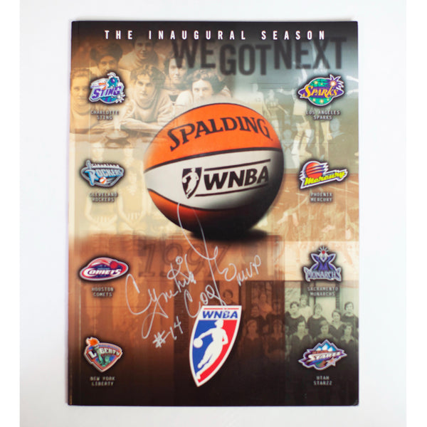 1997 Cynthia Cooper Autographed WNBA Program