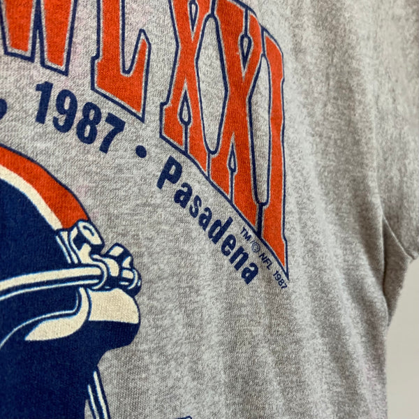 1987 Screen Stars Denver Broncos SuperBowl XXI Shirt