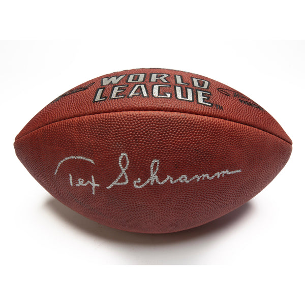 Tex Schramm World Football League Autographed Ball
