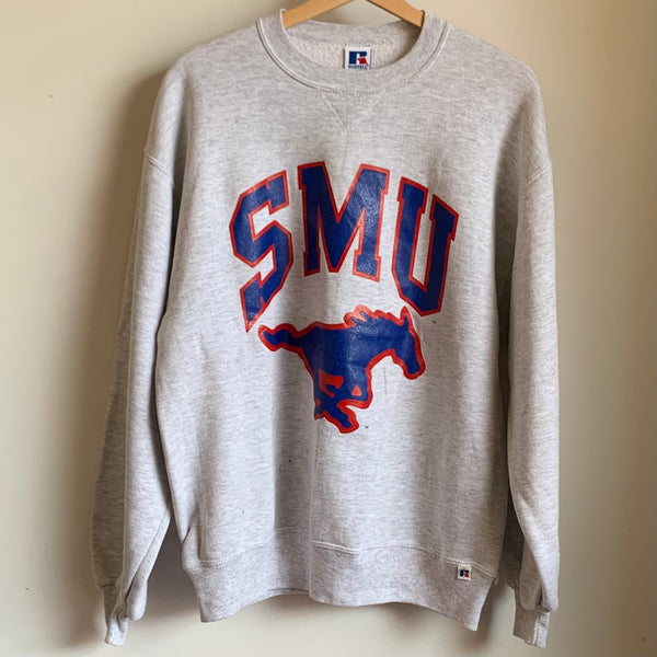 Vintage Southern Methodist SMU Sweatshirt Russell Athletic L