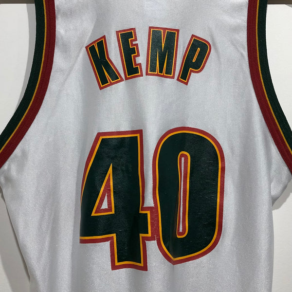 Shawn Kemp Seattle SuperSonics Medium NBA Jersey Brand New (white