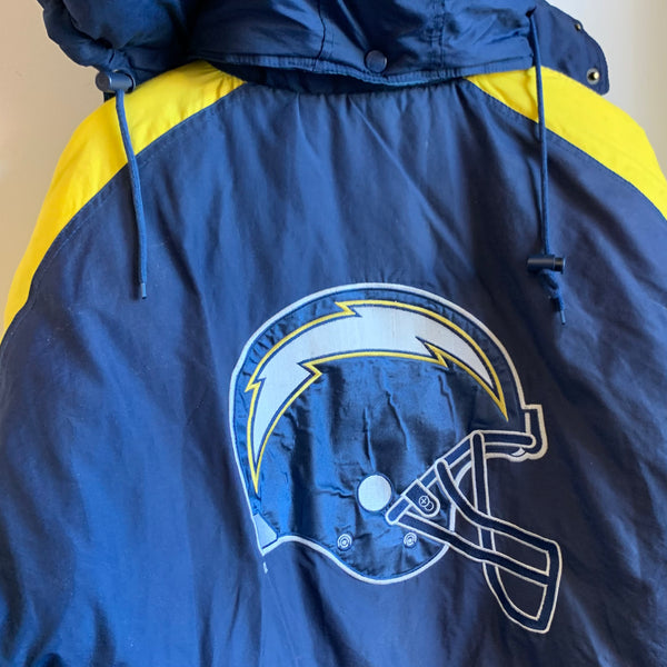 Vintage San Diego Chargers Jacket Parka Logo 7 M