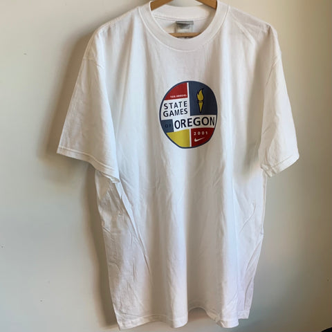 Vintage Nike Shirt State Games Of Oregon 2001 M