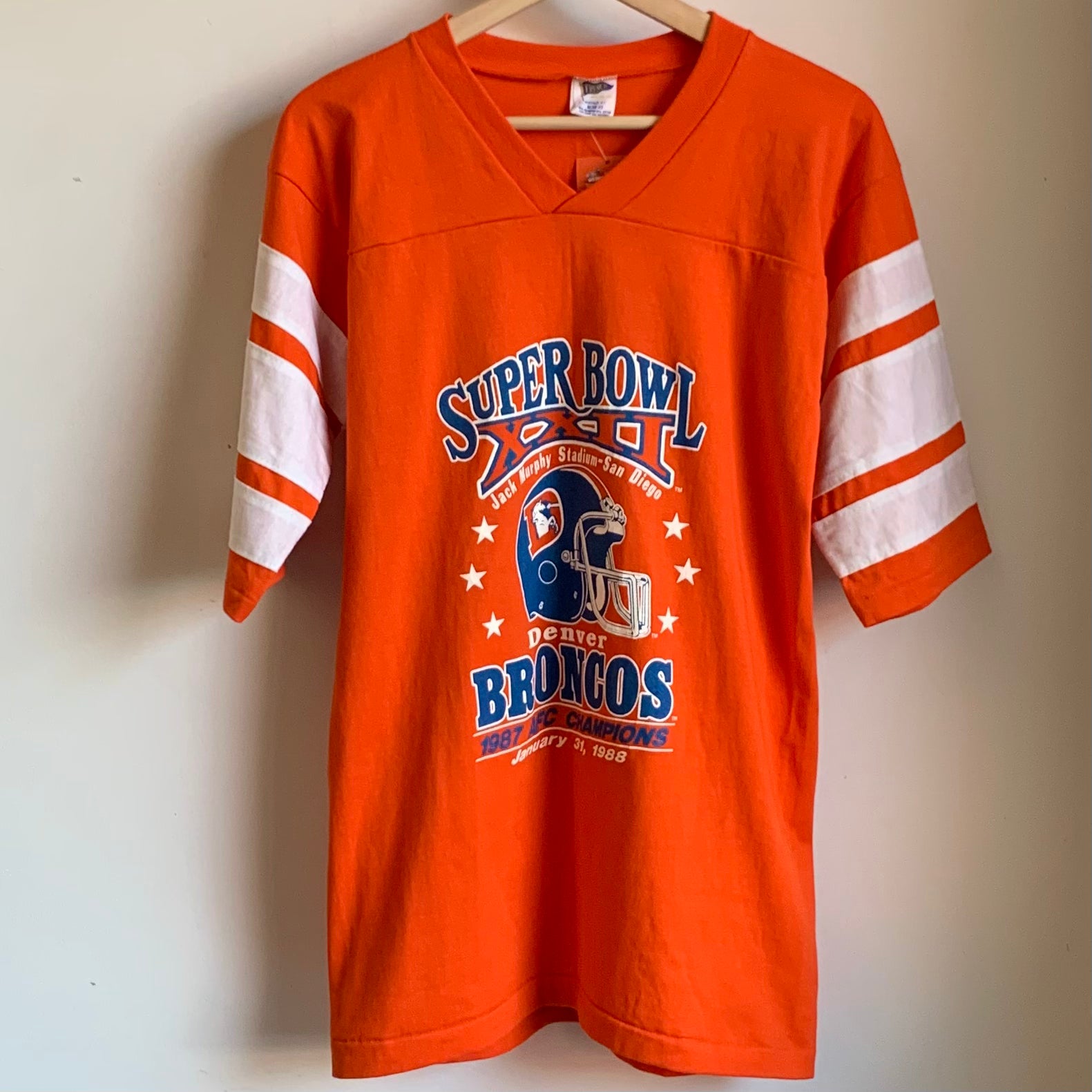Vintage Denver Broncos Shirt Super Bowl XXII M Laundry