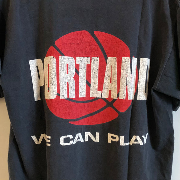 Vintage Portland Basketball Shirt Above The Rim L