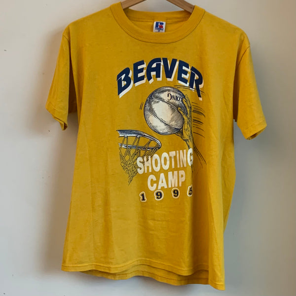 Vintage Beaver Shooting Camp Shirt Russell Athletic M