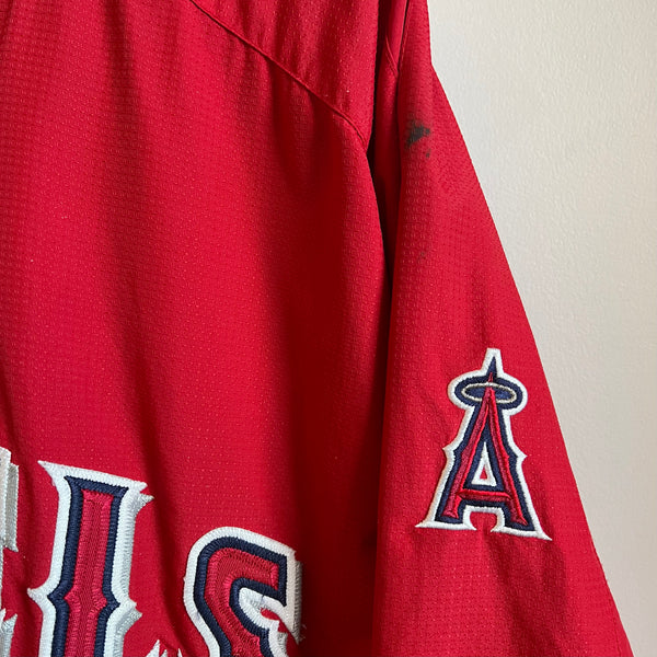 Majestic Authentic Los Angeles Angels Red Pullover
