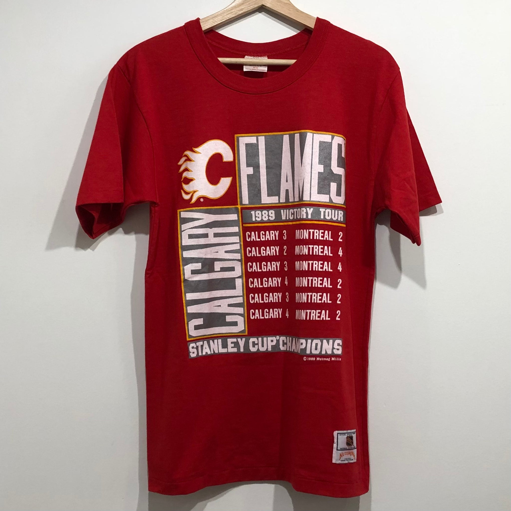 1989 Calgary Flames Stanley Cup Champions NHL Crewneck Sweatshirt