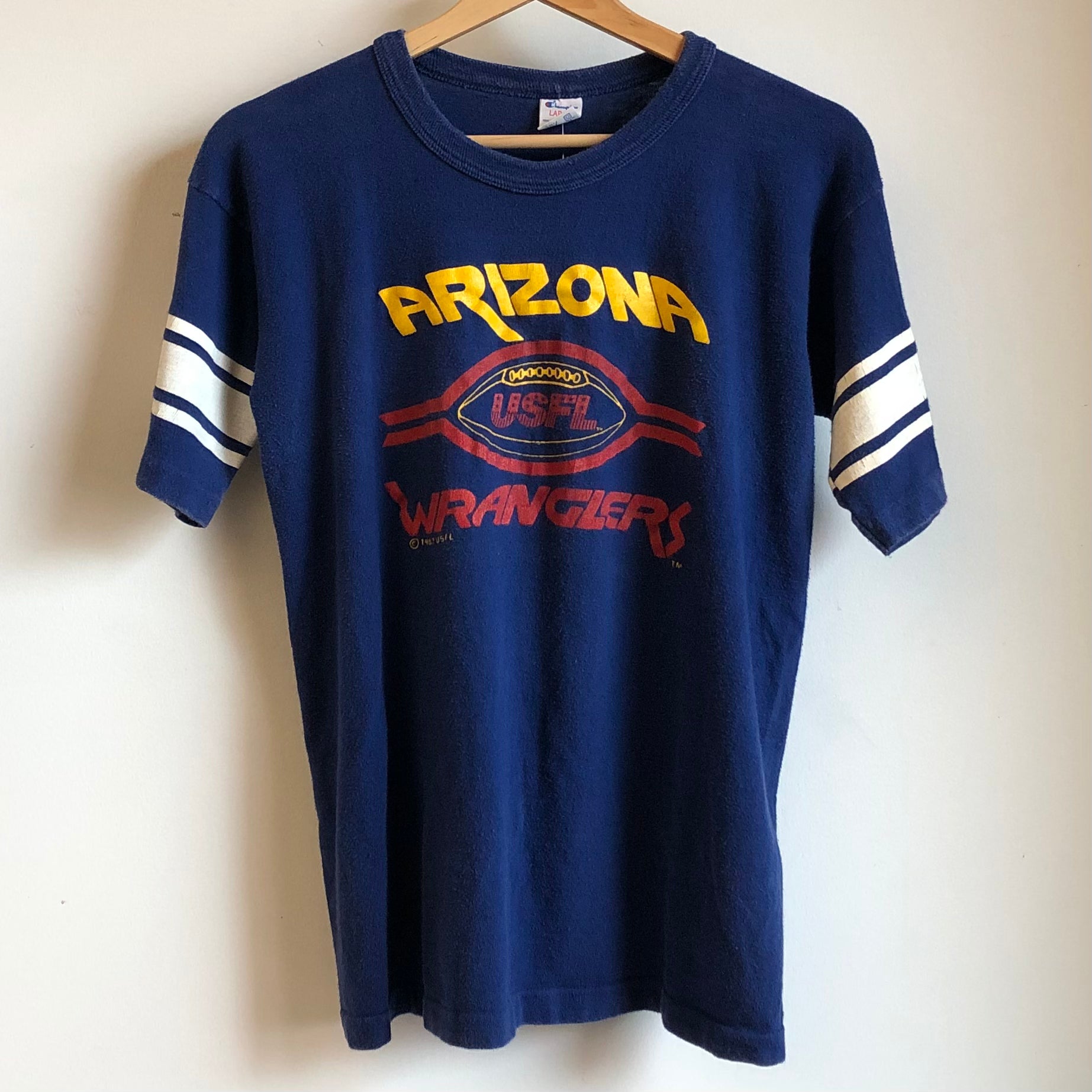 Vintage Arizona Wranglers Shirt USFL Champion L