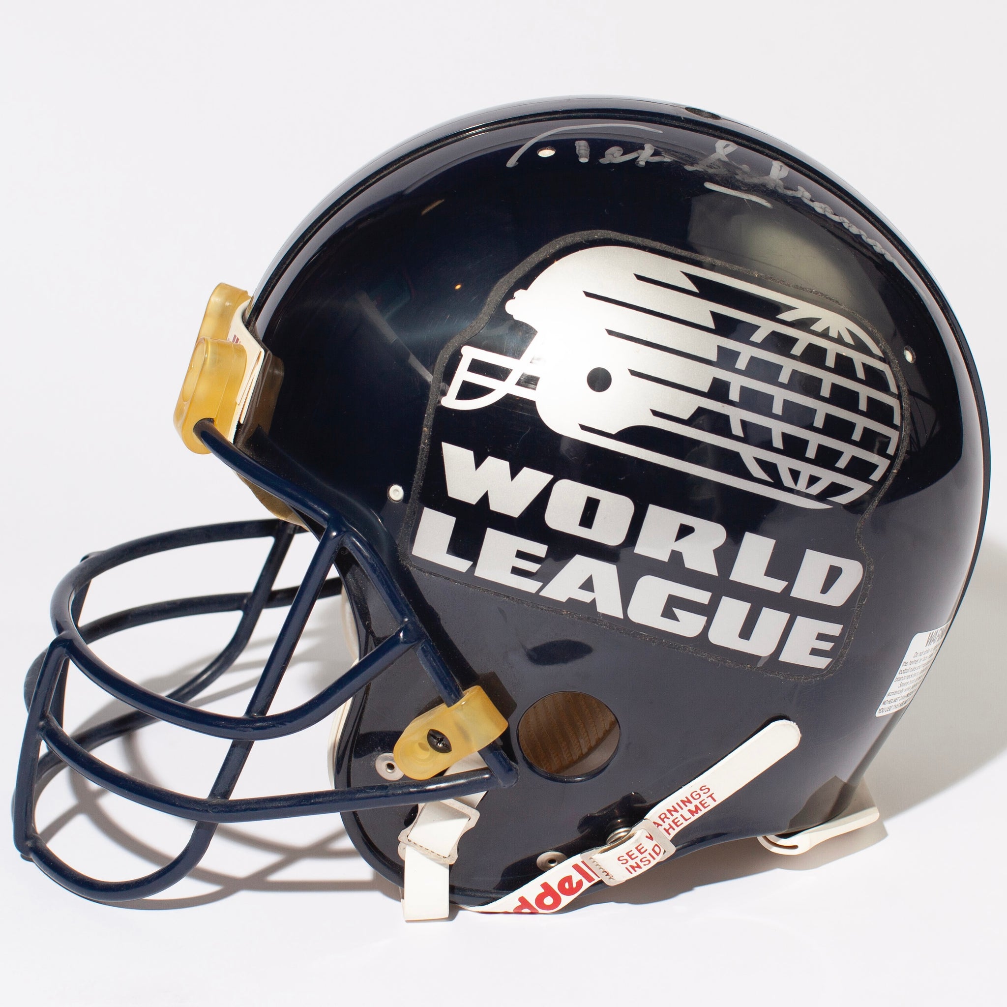 Tex Schramm World Football League Autographed Helmet